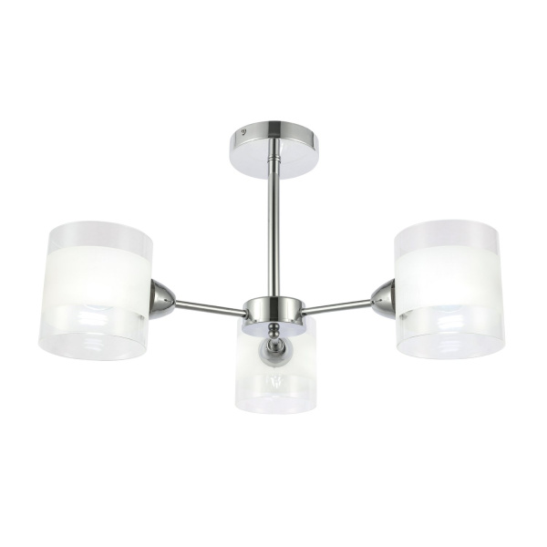 Люстра потолочная Хром/Прозрачный, Белый E14 3*40Вт SLE102802-03 EVOLUCE