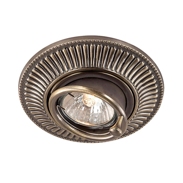 Встр.ПВ св-к IP20 GX5.3 50W 12V VINTAGE бронза NOVOTECH