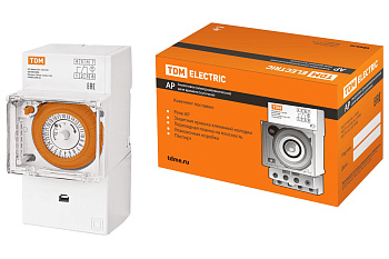 Аналоговое суточное реле 3 модуля на DIN-рейку АР-30мин/24ч-16А-DIN TDM