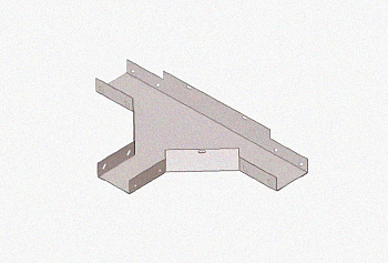 Лоток тройниковый глухой ОТГ 150х65 У3, окрашенный, S1,5