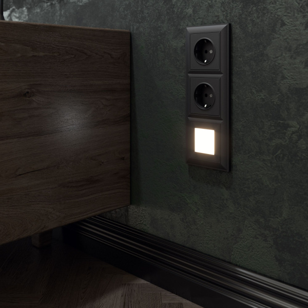 Fiore Рамка на 3 поста (черный матовый) Werkel