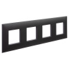 Рамка "Avanti", "Черный матовый", 4 поста (8 мод.) DKC