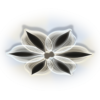 Люстра св/д диммируемая LUCINO 60 Вт 5200 Лм 2700К - 6400К белый Ritter