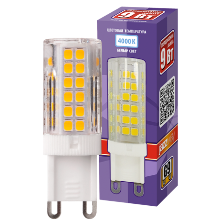 Лампа сведодиодная PLED 9 Вт G9 4000К JazzWay