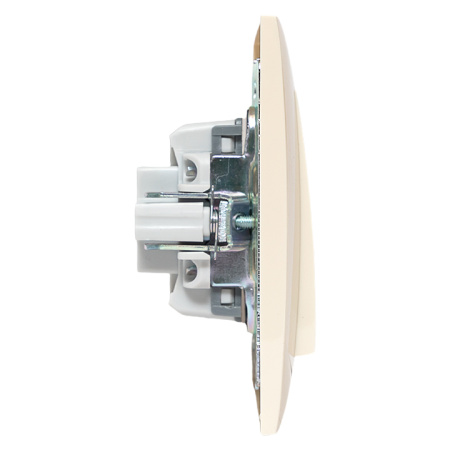 Валенсия выключатель 1-кл, 10А кремовый перекрестный EKF