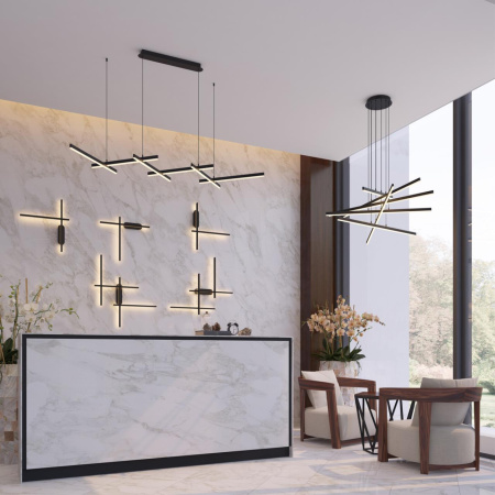 Подвесной св-к LED 4000K 96W 220V RUDY черный/металл ODEON LIGHT