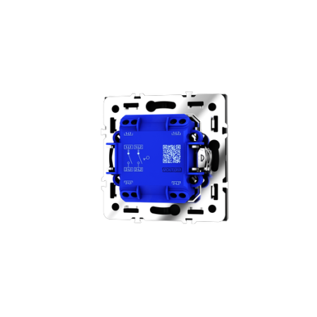 Выключатель встраиваемый Voltum S70 двухклавишный 10А, (черный матовый)