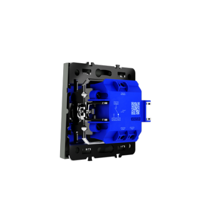 Проходной переключатель встраиваемый Voltum S70 одноклавишный 10А, (титан)