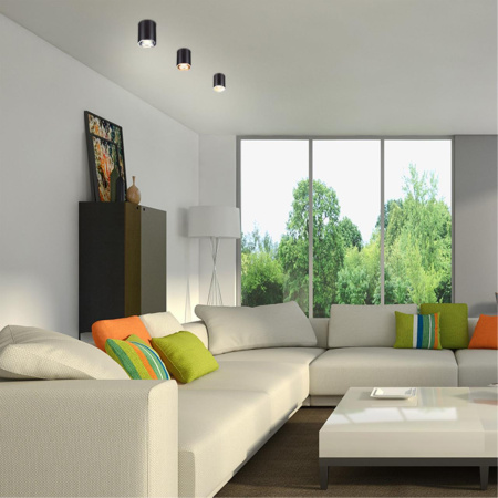 Накл.св-к IP20 GU10 220V UNITE черный NOVOTECH