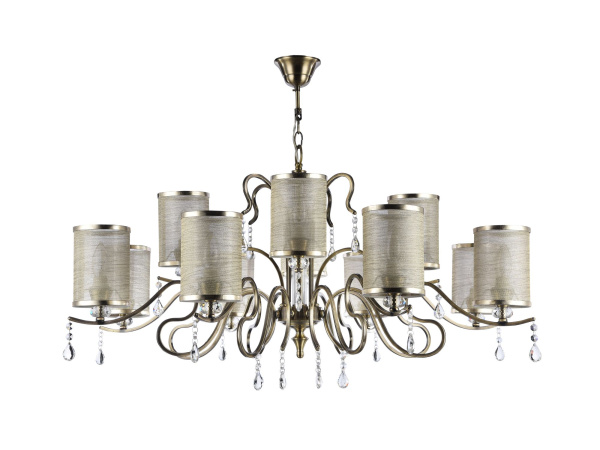 Люстра 12*E14 40Вт Бронза Антик IP20 Faust FR2300-PL-12-BZ Freya