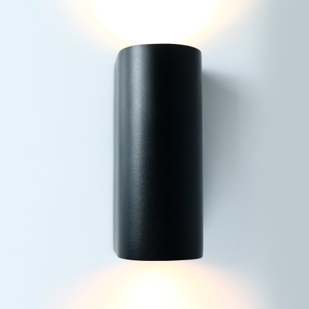 Светильник фасадный 2xMR16 GU10 прозр.круглый черный IP65 General