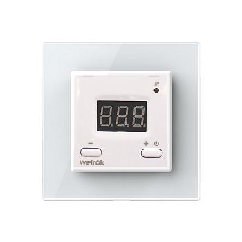 Терморегулятор Welrok ST для рамки LIVOLO с электронным управлением, датчик пола 3 м, цвет белый