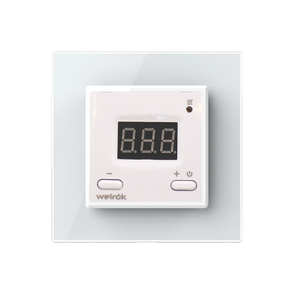 Терморегулятор Welrok ST для рамки LIVOLO с электронным управлением, датчик пола 3 м, цвет белый