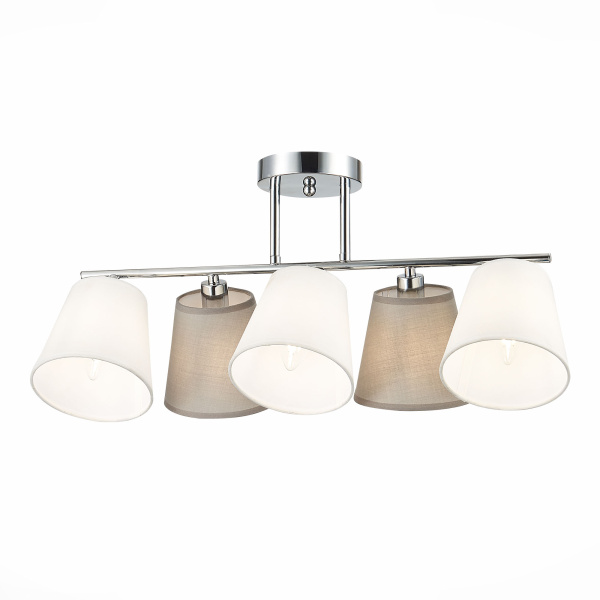 Люстра потолочная Хром/Белый, Серый E14 5*40Вт SLE300402-05 EVOLUCE