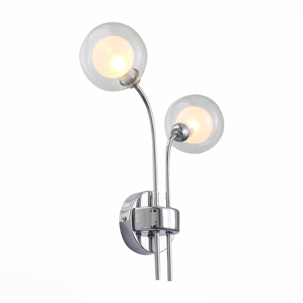 Бра Хром/Прозрачный, Белый G9 2*5Вт SL431.101.02 ST LUCE Бра Хром/Прозрачный, Белый G9 2*5Вт SL431.101.02 ST LUCE