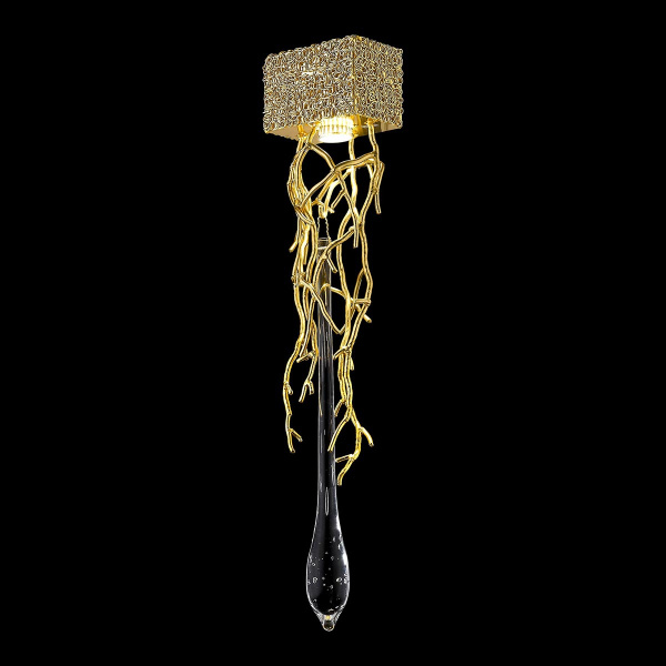 Светильник настенный Матовое золото/Прозрачный GU10 1*40Вт WE186.01.401 WERTMARK