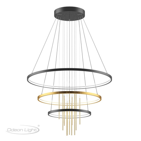 Подвесной св-к LED 4000K 113W 220V MONICA золотистый/стекло/металл ODEON LIGHT