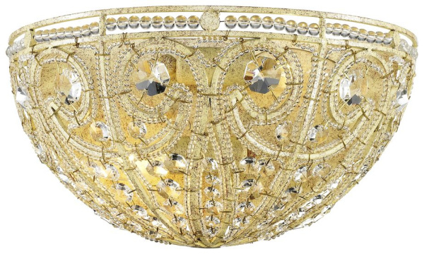 Бра Хром/Прозрачный E14 2*40Вт WE313.02.101 WERTMARK