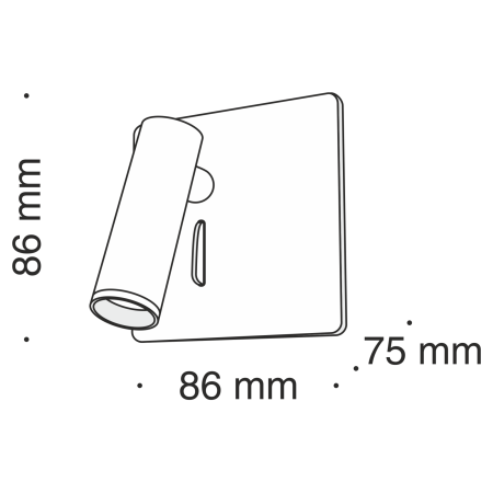 Бра 3Вт 3000K Черный IP20 Mirax C040WL-L3B3K Technical