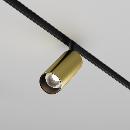 Трековый светильник LED 12Вт Черный и Латунь IP20 Magnetic track system Exility TR032-2-12W4K-M-BBS Technical Maytoni