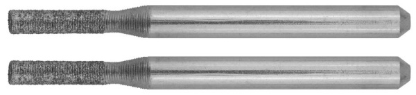 Мини-шарошки алмазные, d 2,3x10,0x3,2мм, длина 38мм, 2шт ЗУБР