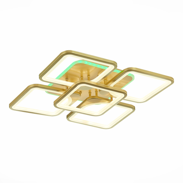 Светильник потолочный Золотистый/Белый LED 1*170Вт RGB 10Вт 3000-6000К SLE500422-05RGB EVOLED