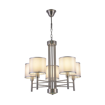 Люстра 5*E14 60Вт Никель IP43 Lika FR5674PL-05N Freya