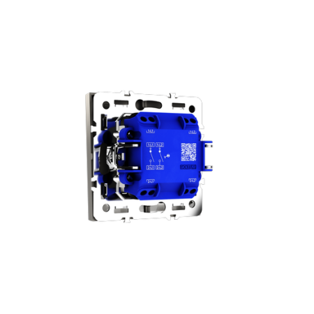 Выключатель встраиваемый Voltum S70 двухклавишный с подсветкой 10А, (кашемир)