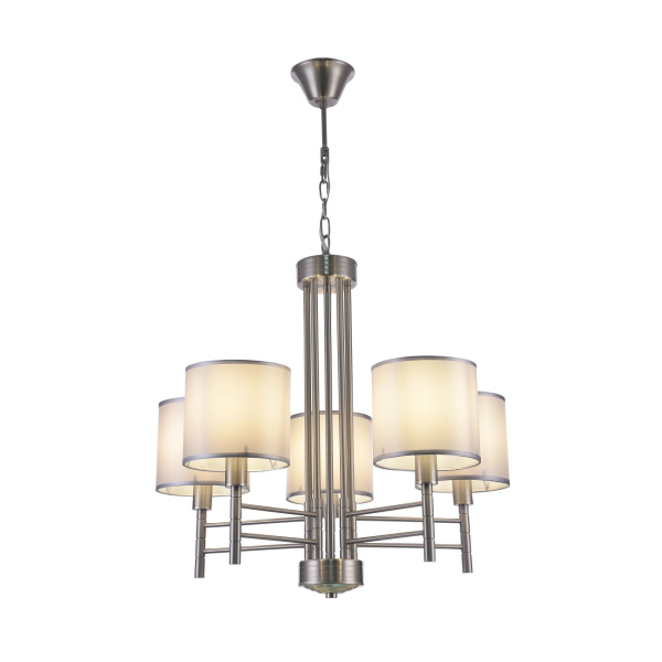 Люстра 5*E14 60Вт Никель IP43 Lika FR5674PL-05N Freya