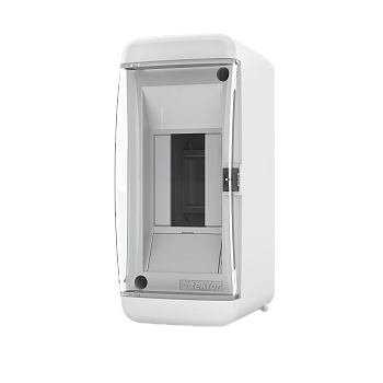 Бокс КМПн пластиковый навесной 2 модуля прозрачная крышка IP41 UNС 40-02-2 Tekfor