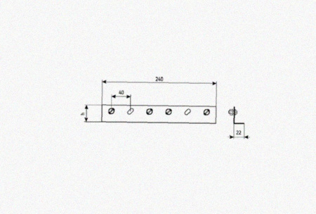 Соединитель лотковый замковый СЛЗх50х2,0 УХЛ1, горячее цинкование, S2,0