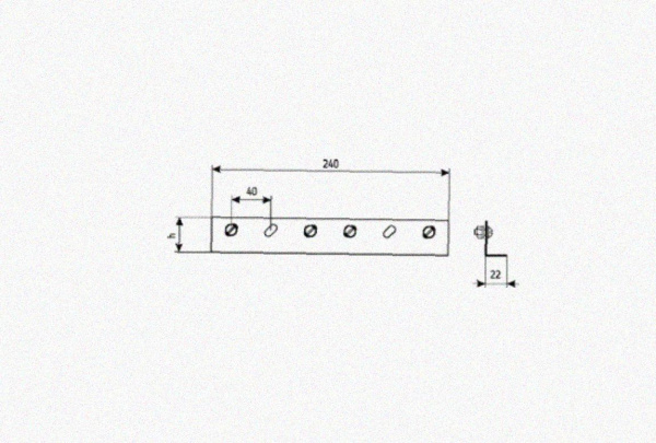 Соединитель лотковый замковый СЛЗх50х2,0 УХЛ1, горячее цинкование, S2,0
