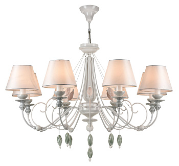 Люстра 8*E14 40Вт Жемчужный белый IP20 Adelia ARM540-08-W Maytoni