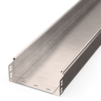 Лоток неперфорированный Стандарт INOX (AISI 409) 200х80х3000 (0,8 мм) (6 м/уп) Промрукав