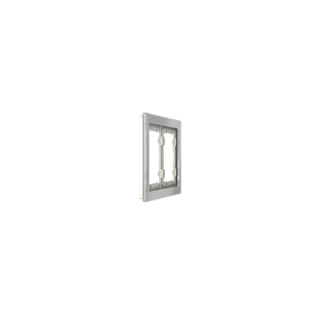 Рамка стеклянная Voltum S70 на 2 поста, (сталь, стекло)