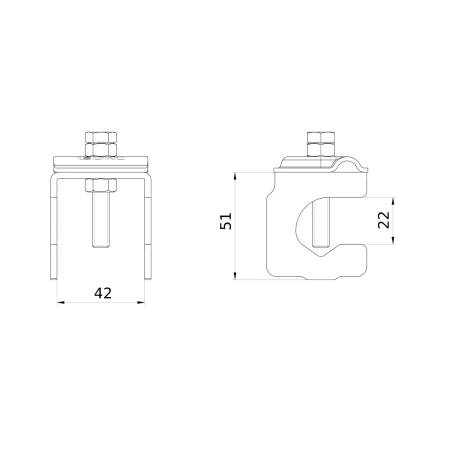 Арматурный зажим с наконечником DKC