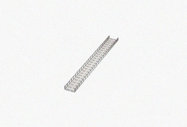 Лоток замковый перфорированный ЛМЗ 150х50х3000 УТ1,5, оцинкованный лист, S0,8