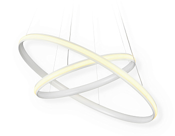 Подвесной светодиодный светильник с пультом FL407 WH белый 84W D600*1100 (ПДУ РАДИО 2.4) Ambrella Light