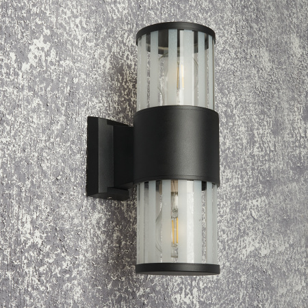 Светильник садово-парковый Feron DH0902, на стену, E27 230V, черный