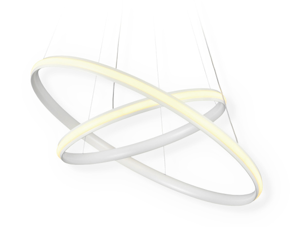 Подвесной светодиодный светильник с пультом FL407 WH белый 84W D600*1100 (ПДУ РАДИО 2.4) Ambrella Light