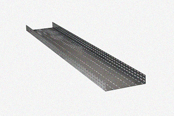 Лоток глухой ЛМГ 80х80х2000 УХЛ1, оцинкованный лист, S1,5