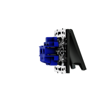 Розетка встраиваемая Voltum S70 с заземлением, защитными шторками и крышкой 16А, (титан)