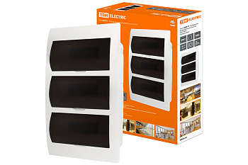 Бокс ЩРВ-П-36 модулей встраиваемый пластик IP41 TDM Бокс ЩРВ-П-36 модулей встраиваемый пластик IP41 TDM