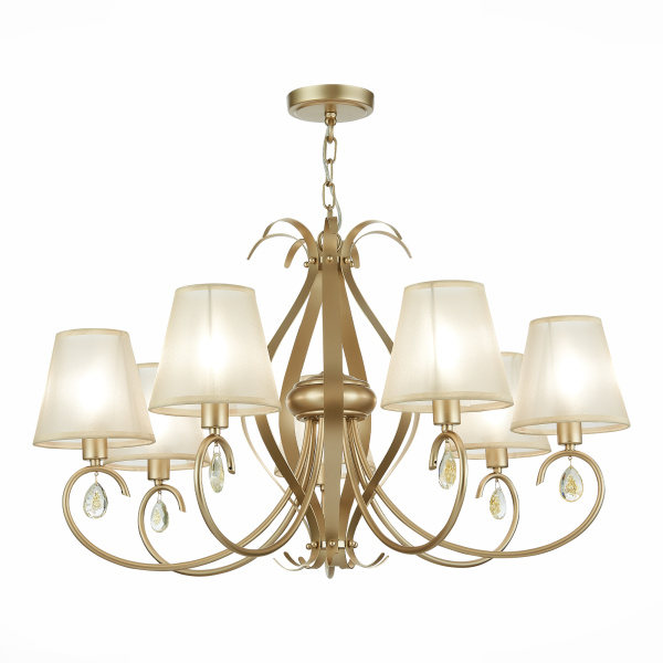 Люстра подвесная Шампань/Шампань E14 7*40Вт SLE111403-07 EVOLUCE