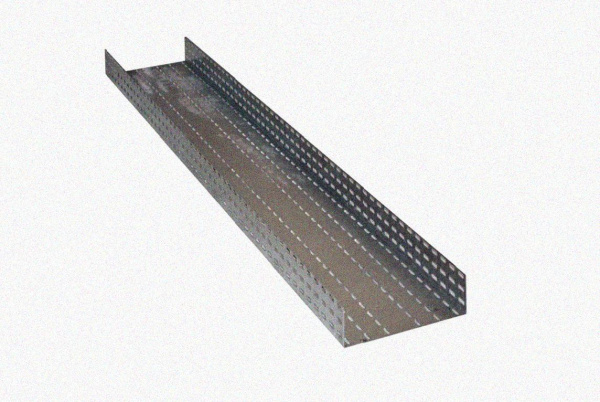 Лоток перфорированный ЛМ 300х65х2000 УХЛ2,5, оцинкованный лист S1,5