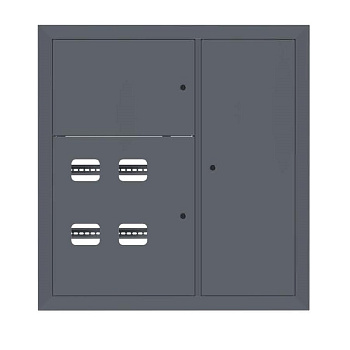 Щит этажный 4 кв, RAL7024 (1000х950х150) PROxima EKF