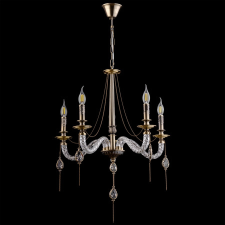 Люстра 5*E14 40Вт Бронза Антик IP20 Charis FR2007PL-05BZ Freya