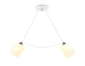 Светильник подвесной TR303154/2 WH/CH/FR белый/хром/белый матовый E27/2 max 40W 640*115*410 Ambrella Light