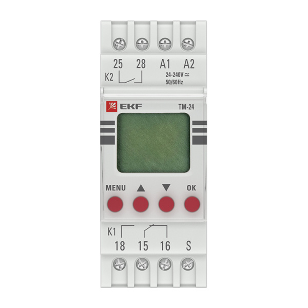 Реле времени многофункциональное с дисплеем ТМ-24 EKF
