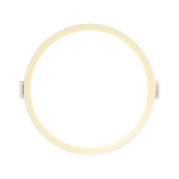 06-17 Светодиодная панель встраиваемая круглая 220В, 10Вт, 800Лм, CRI:80Ra, Ф120/85,алюминиевый корпус, встроенный изолированный драйвер, 2700К Apeyro